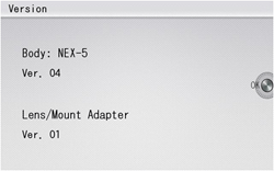 sony nex firmware upgrade version 04