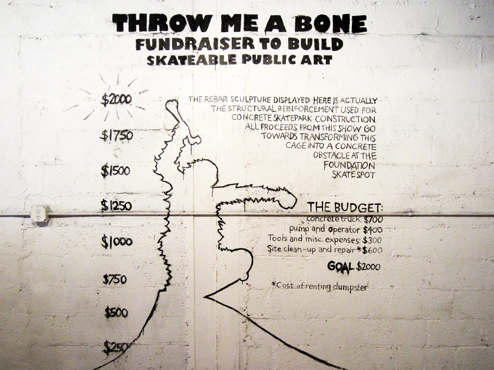 Alex Irvine Ceramics Throw Me A Bone Skateable Public Art