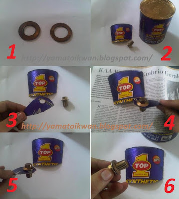 Membuat ring baut tap oli proses kerja membuat ring baut tap oli