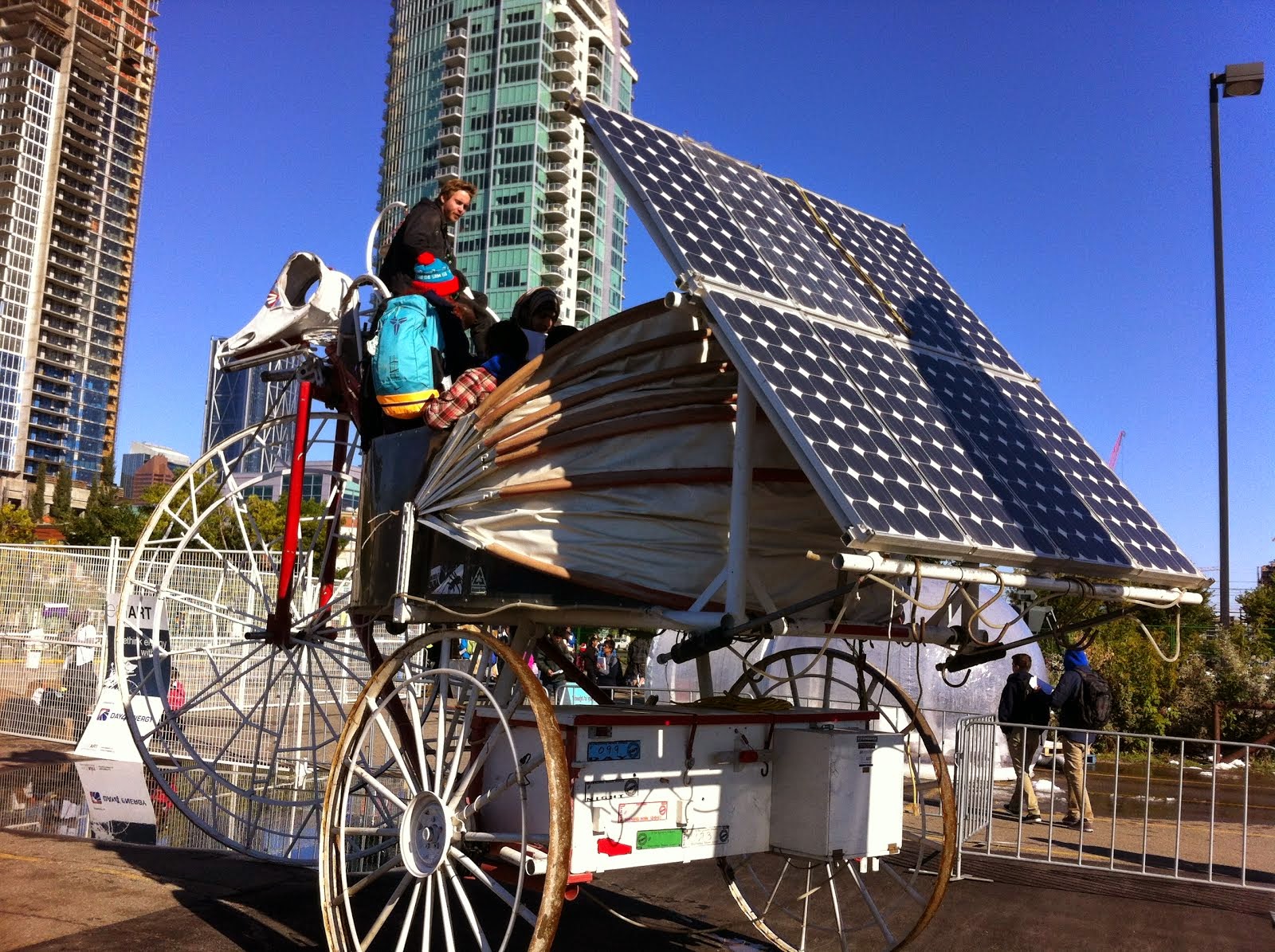 eatART's Daisy the Solar Paneled Tricycle Carriage