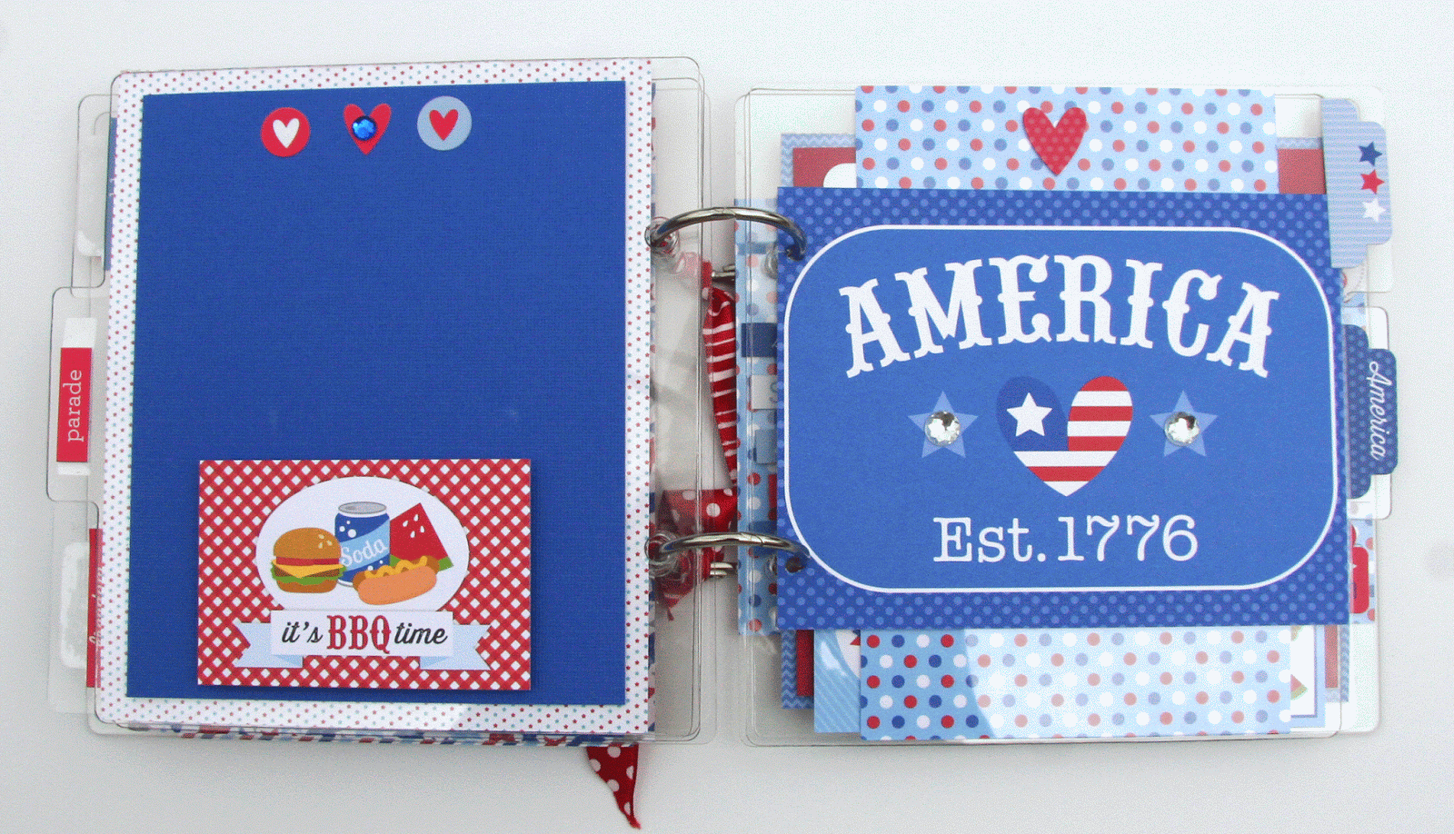 All Scrapbook Steals The Blog Doodlebug Patriotic Picnic Album