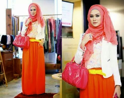 hijab chic orange hijab chic orange