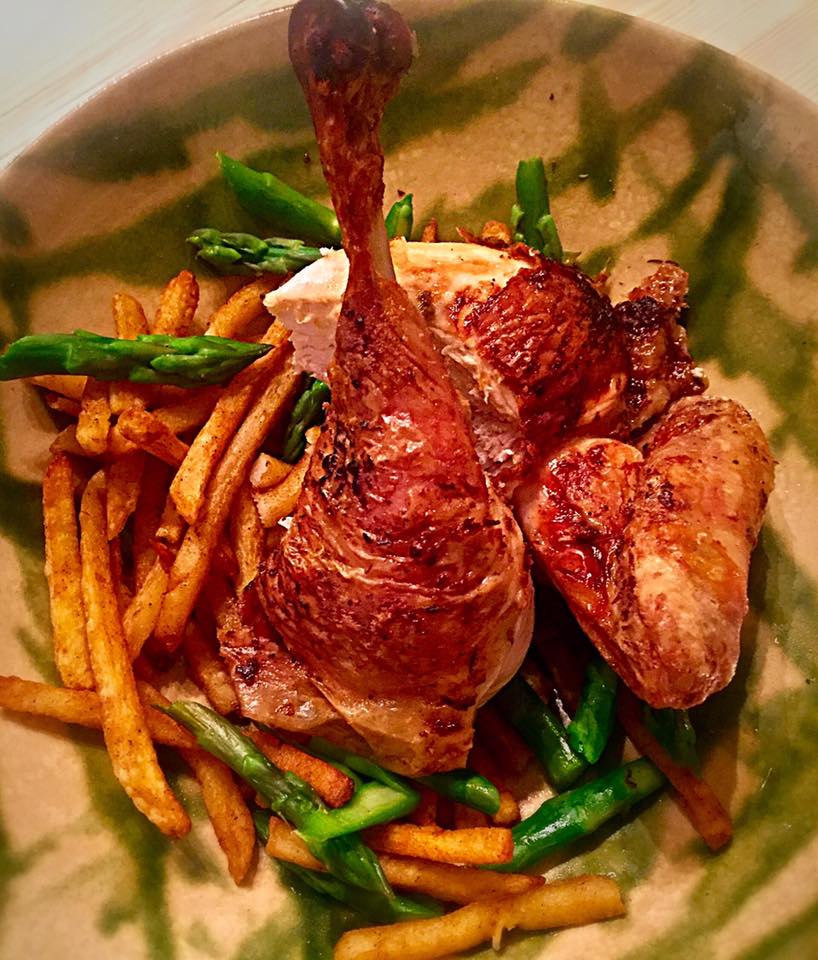 Jo's Blue AGA Dijon and Thyme Chicken