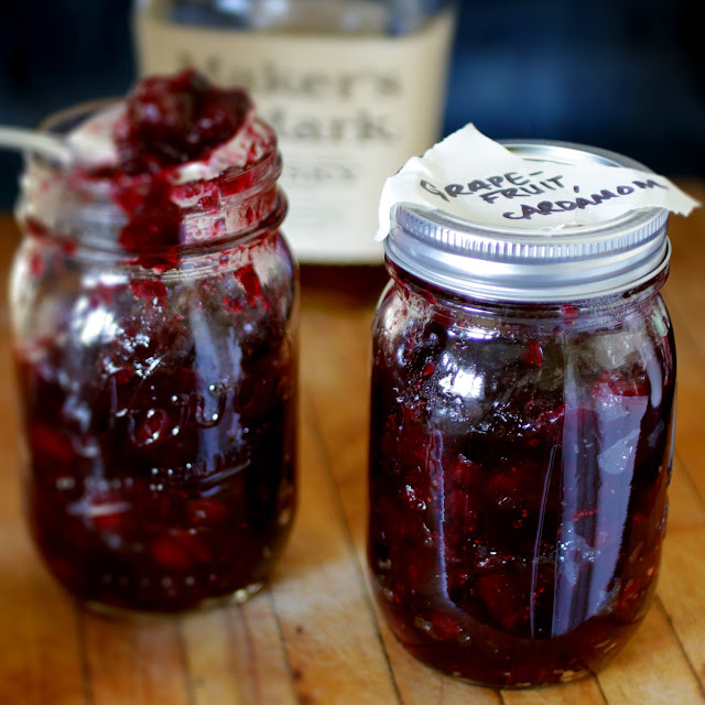 Make ahead cranberry sauce, jarred and ready for Thanksgiving