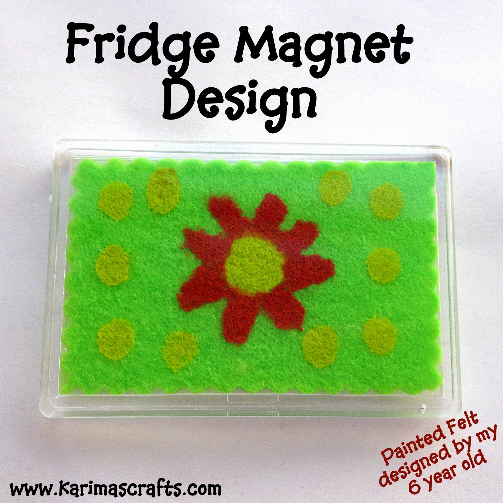 Karima's Crafts Fridge Design Tutorial