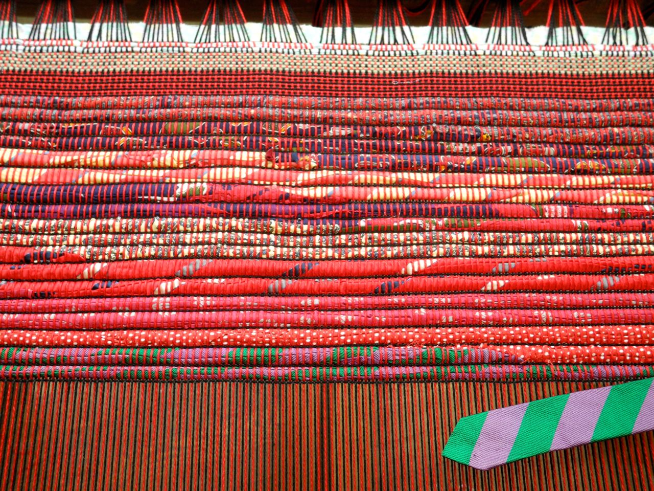 Hobby Number 42 Silk Tie Rag Rug