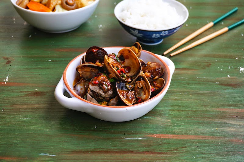 StirFry Clams With Black Bean Sauce