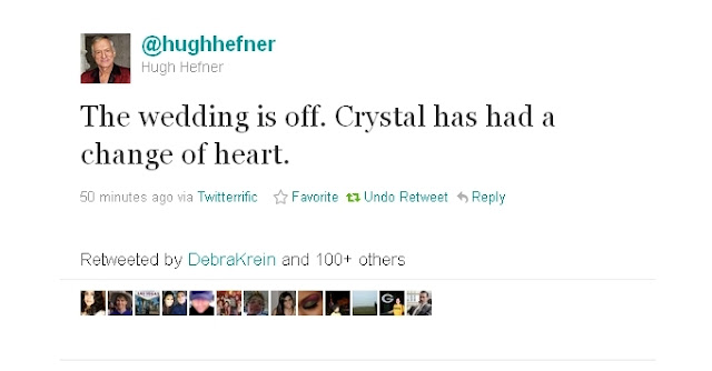 Hugh Hefner Wedding Off