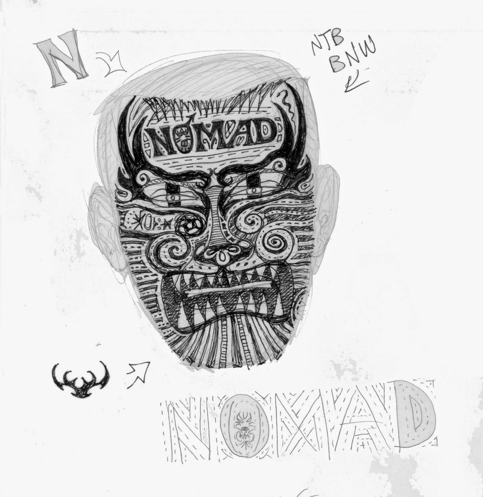 NOMAD Maori moko mask