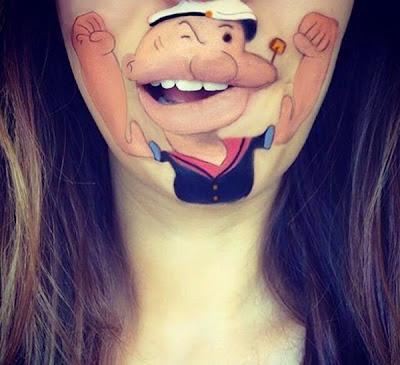 Body Painting Model Baru Pada Bibir Yang Unik Body Painting Model Baru Pada Bibir Yang Unik