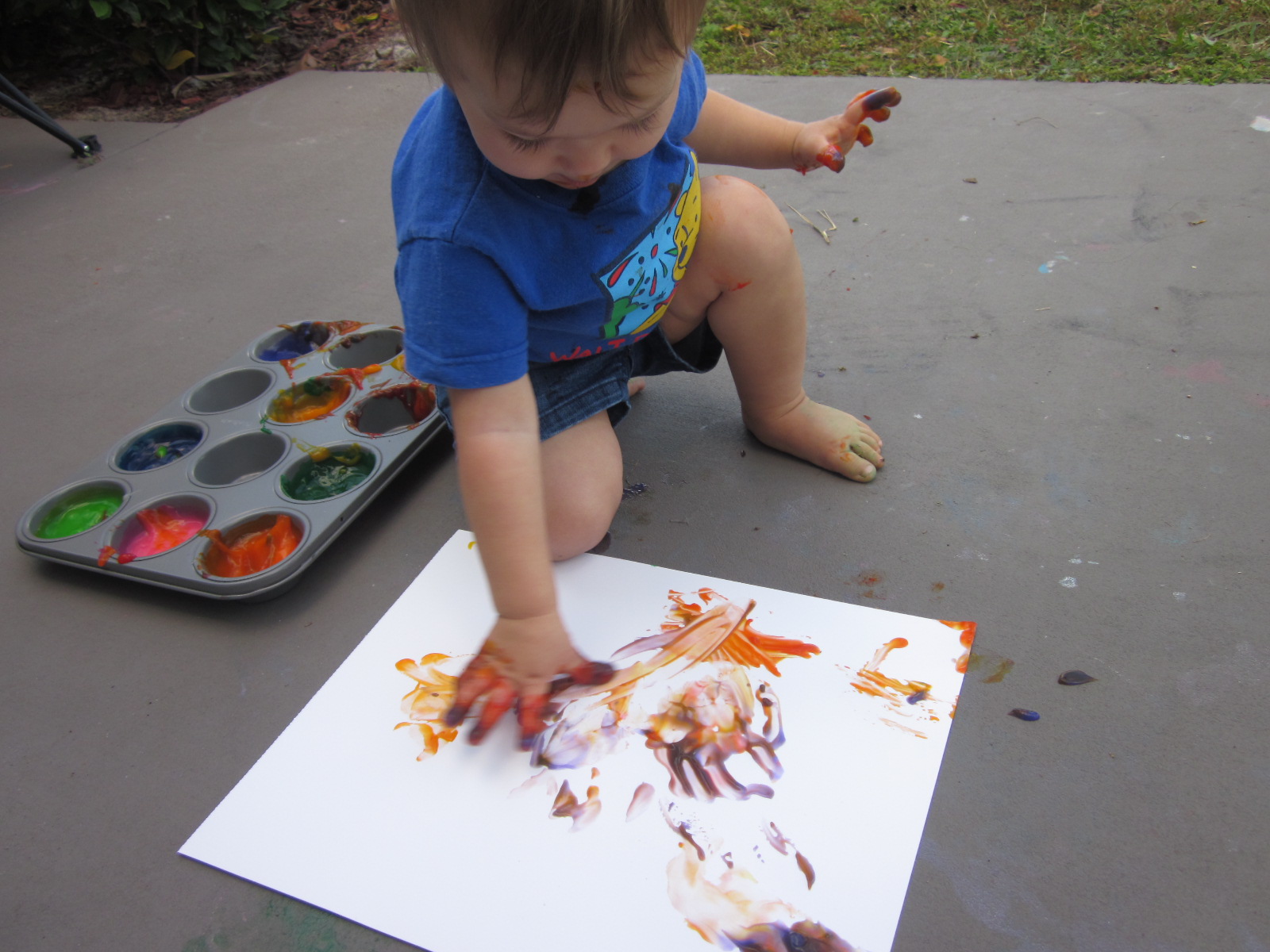 The Whimsical Momma HOW TO Make NonToxic Finger Paints.
