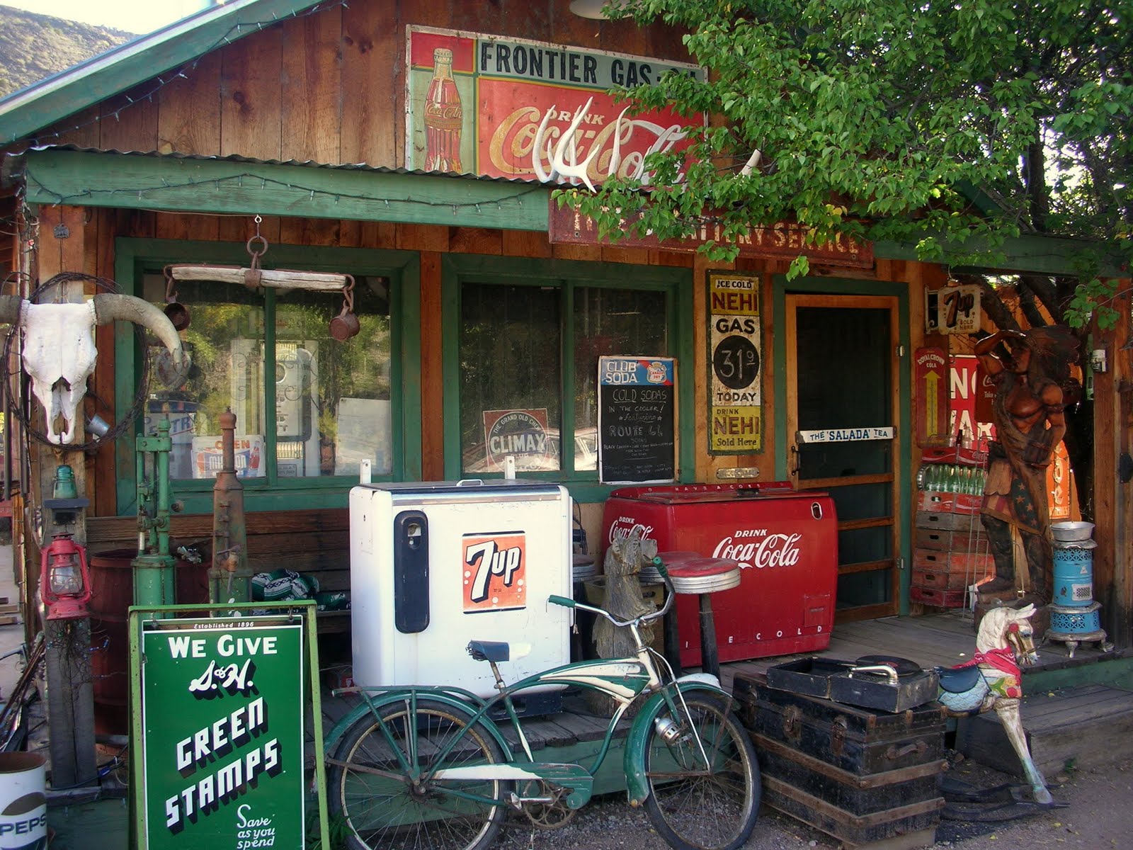 Neglected Beauty. Roadside beauty Embudo, NM Gas Station Museum Gas