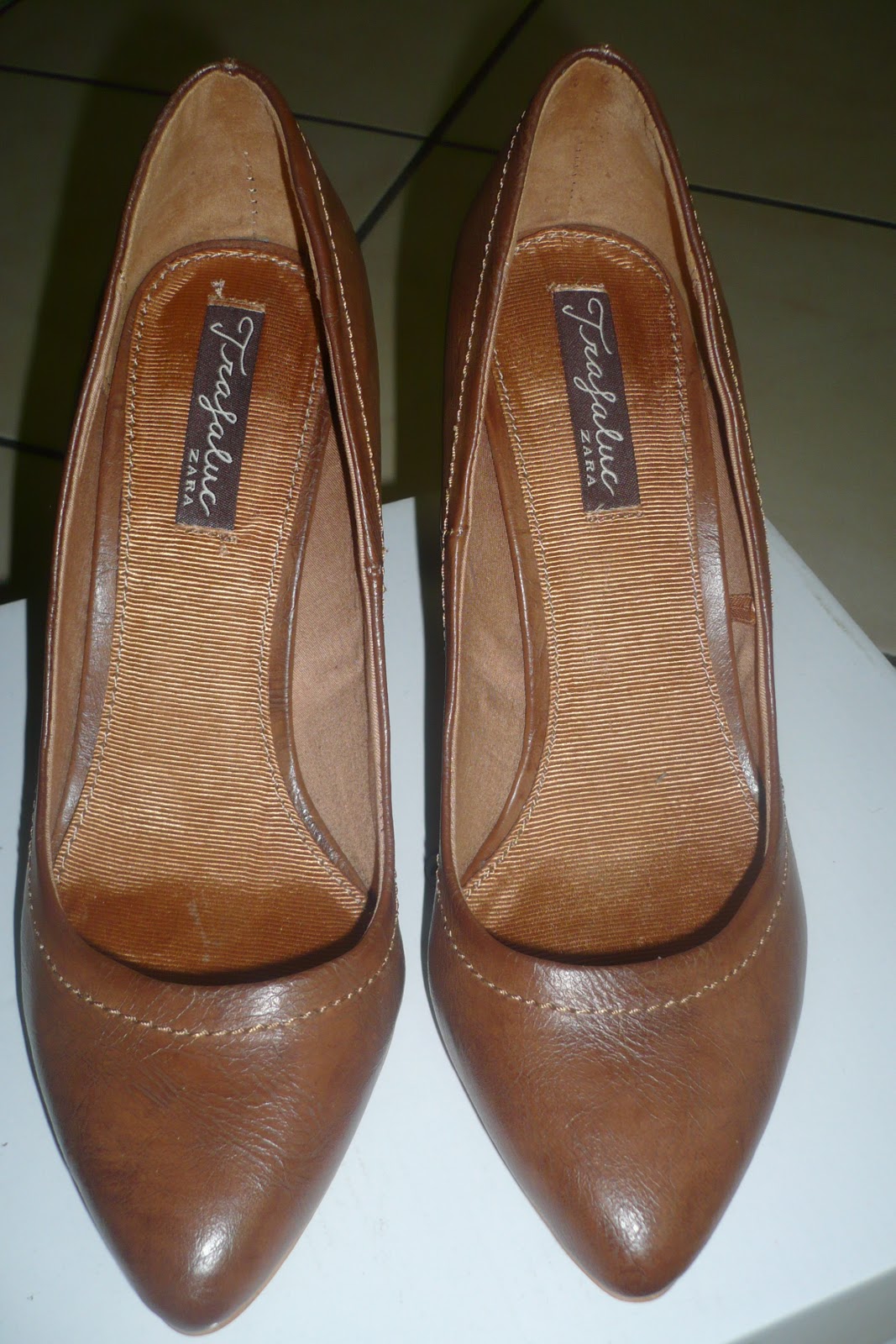 escarpin camel femme