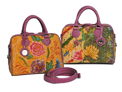 Purple Batik Ladies Handbag