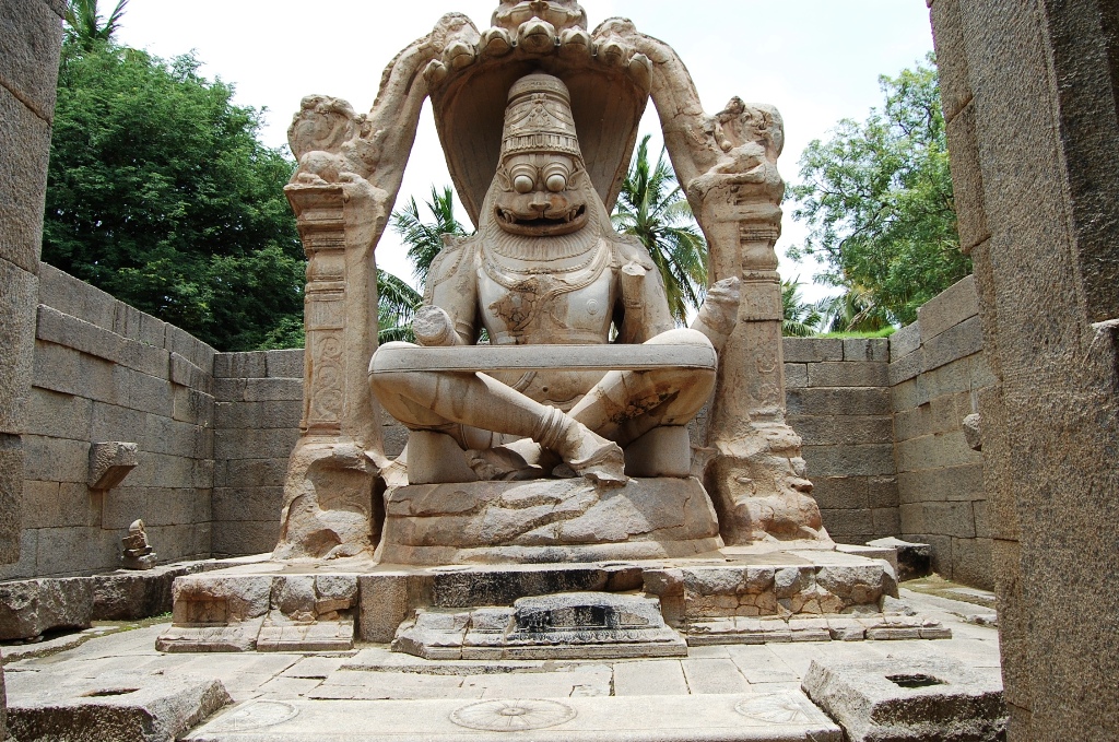 Image result for ugra narasimha hampi