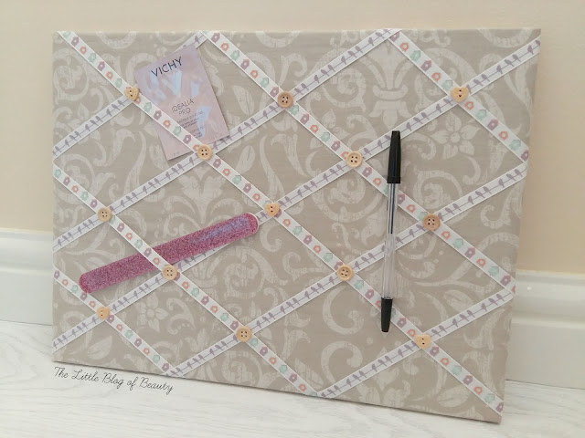 DIY - Fabric note board with #ThatsSewGeorge