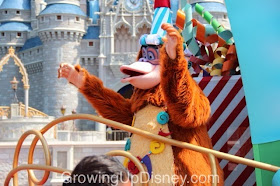 King Louie in the Move It Shake It Celebrate It Street Party at Magic Kingdom