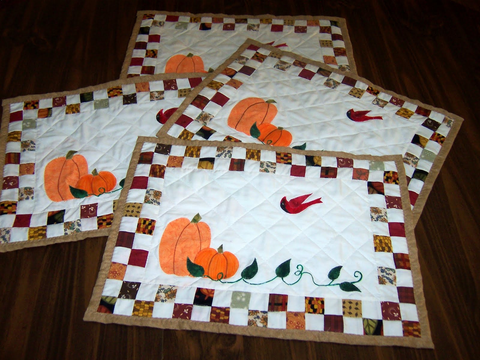 Jane's Quilting Fall Placemats