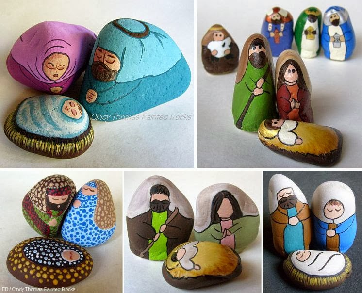 Painting Rock & Stone Animals, Nativity Sets & More Unique Painted