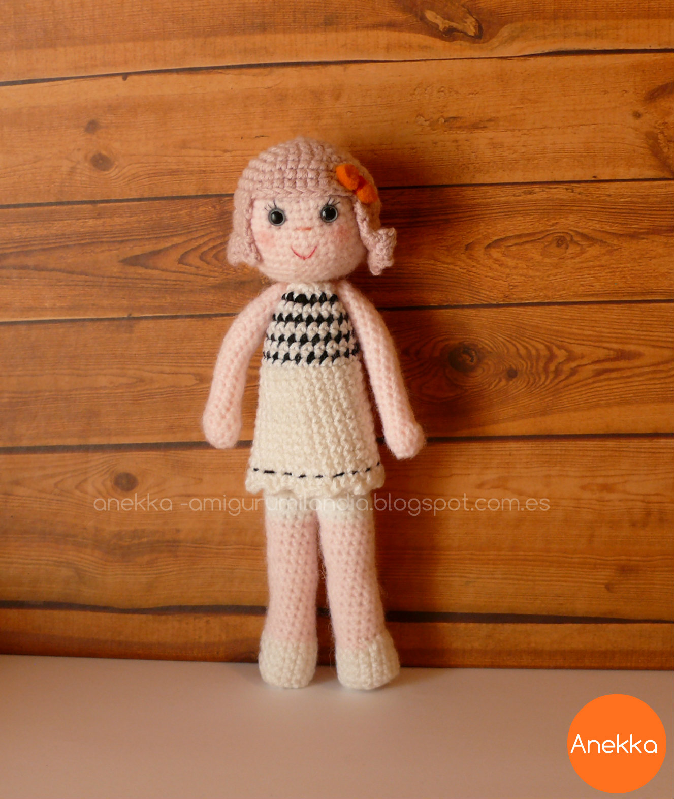 muñeca amigurumi anekka- amigurumilandia crochet doll anekka handmade
