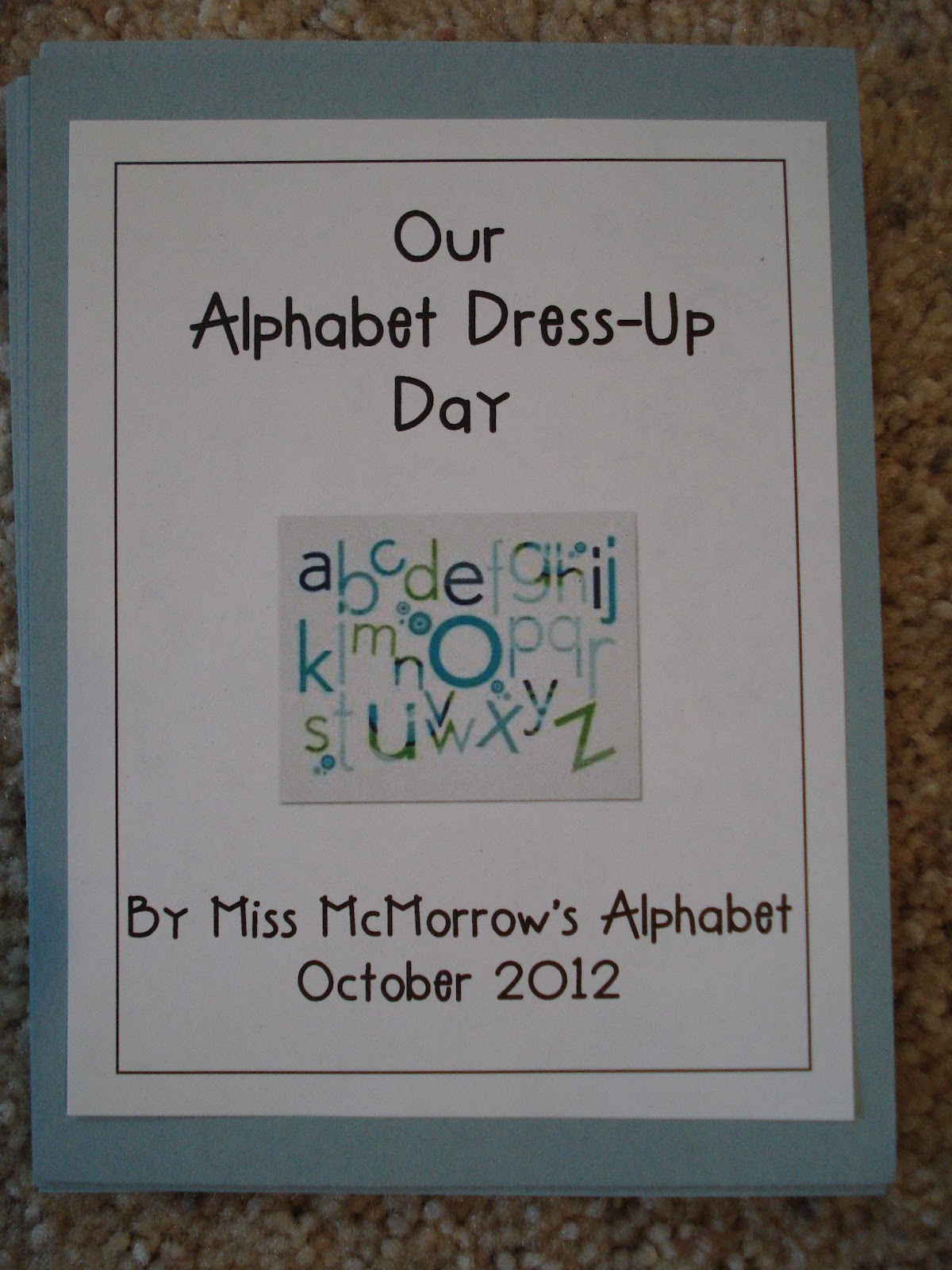 Forever in First Alphabet DressUp Day
