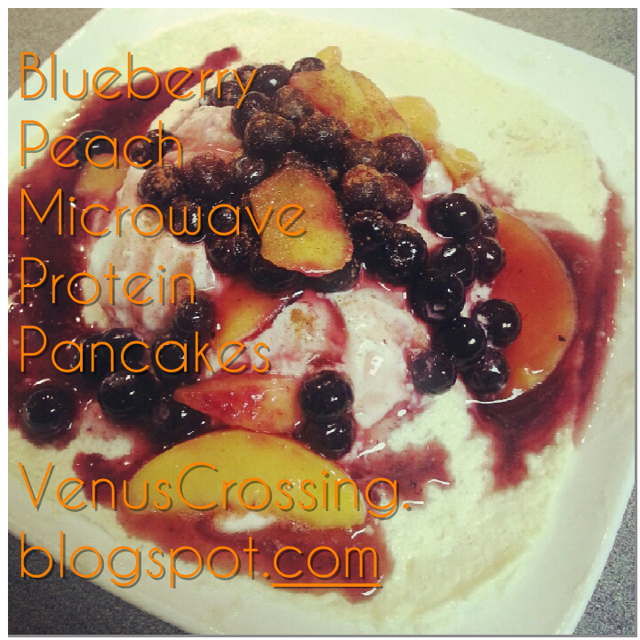 Venus Crossing with Liss Blueberry Peach Microwave Protein Pancake