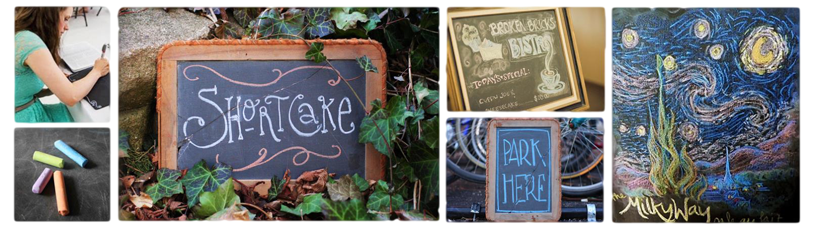ShortCake: Chalkboards, Signs, and Announcements with a Whimsical Twist