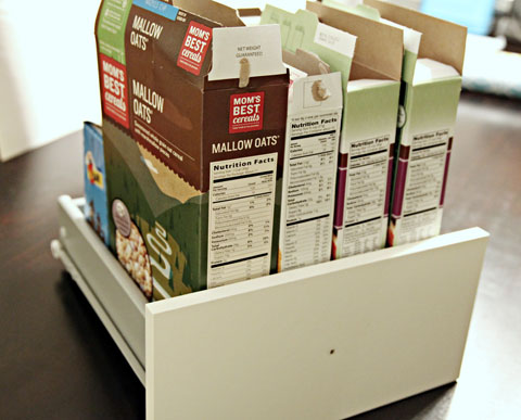 DIY Recycled Cereal Box Craft Organizer