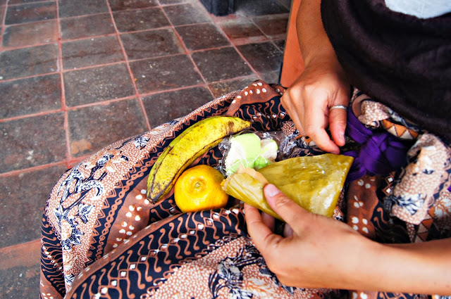 comida balinesa de las ofrendas