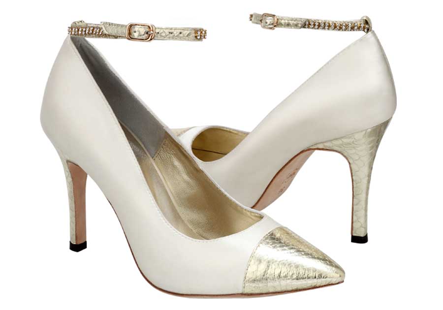 Her shoes will then be lined with our beautiful, premium pale blue