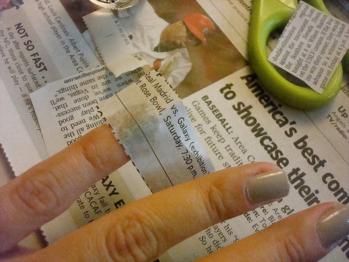 Newspaper Nails