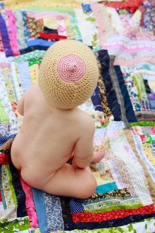 Breastfeeding Crochet Boob Baby Beanie/Hat