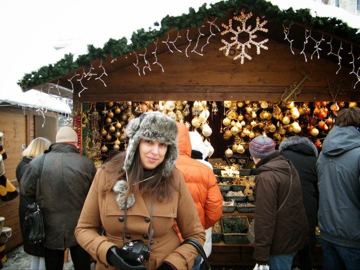 Me at a Christmas market in Vienna