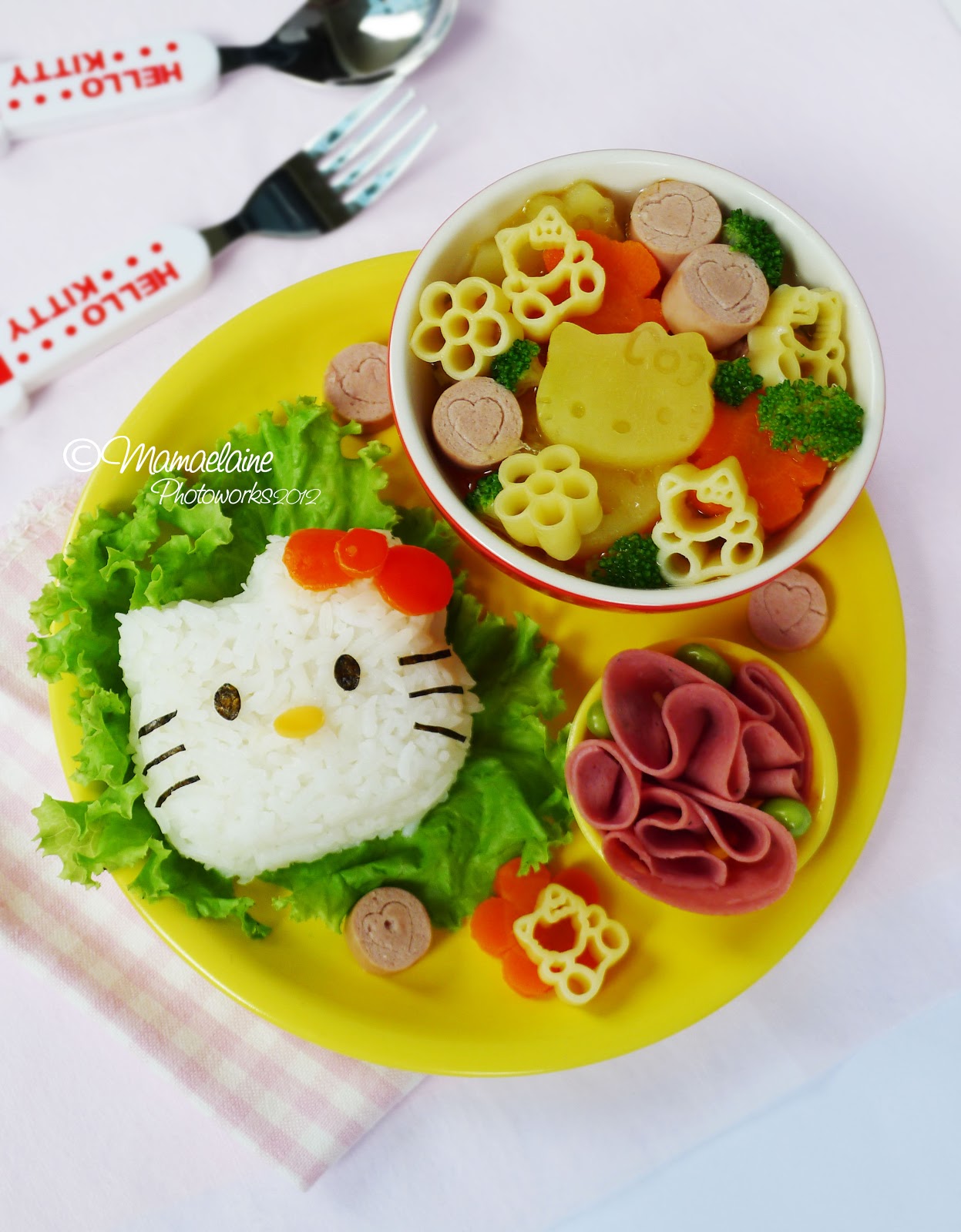 Mama Elaine's Cooking and Bento Adventures Hello Kitty Chicken and