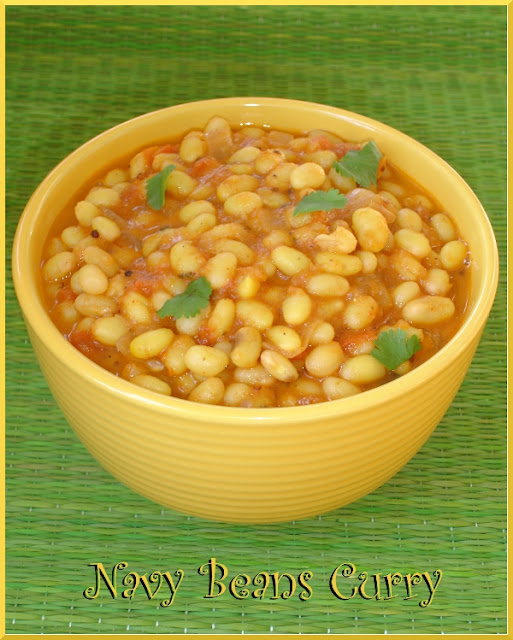 Veggie Platter Navy Beans Curry