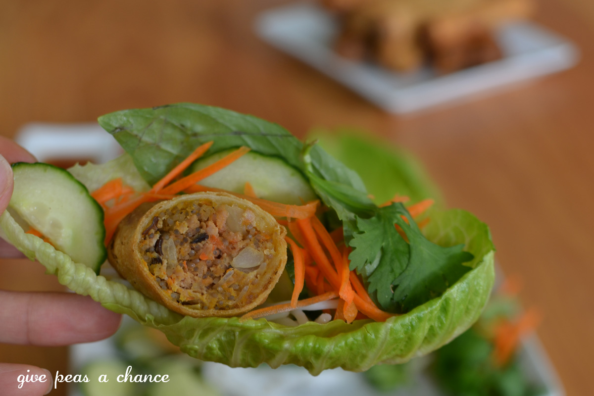 Give Peas a Chance Lao Style Egg Rolls