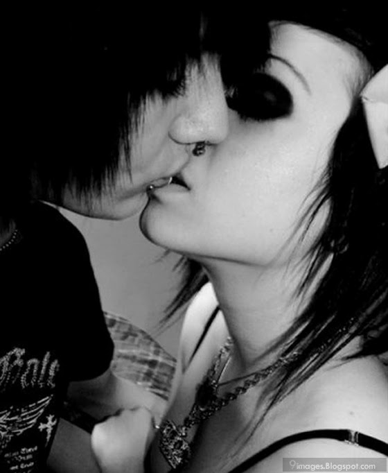 Kiss, emo, couple, scene, sexy, love, beautiful | 9 Images
