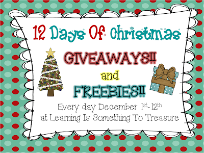 Learning is Something to Treasure: 12 Days of Christmas: Day 7 GIVEAWAY