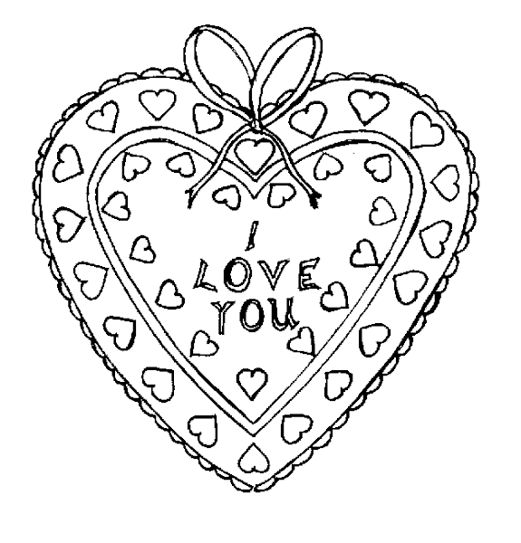 I Love You Coloring Pages