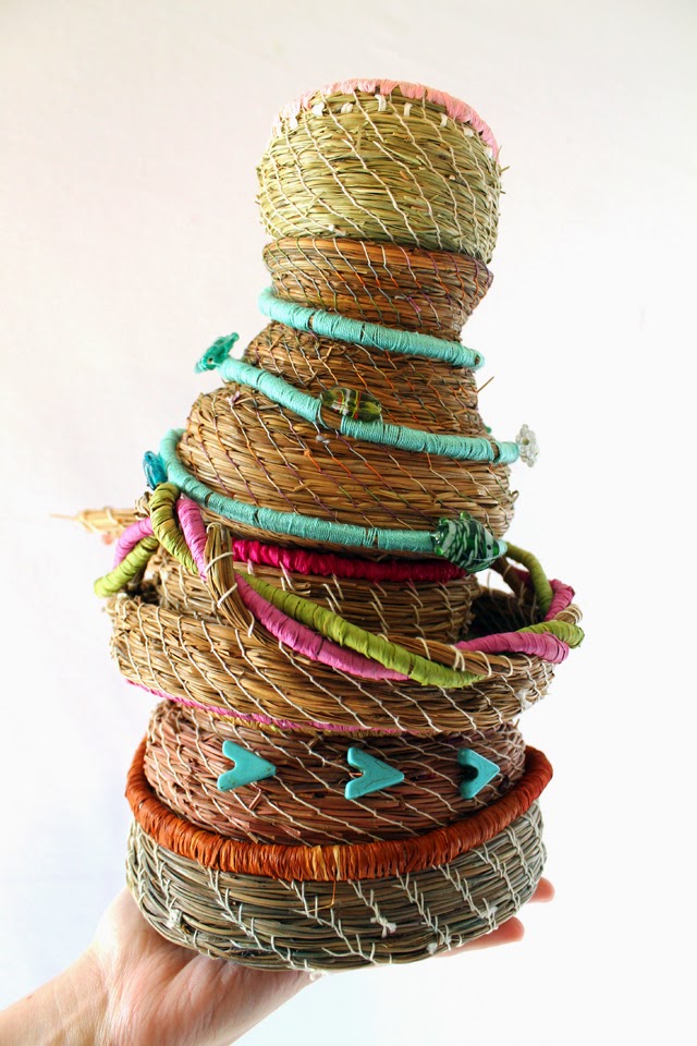 punk projects Adventures in Pine Needle Basketry part 3