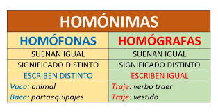 LA HOMONIMIA