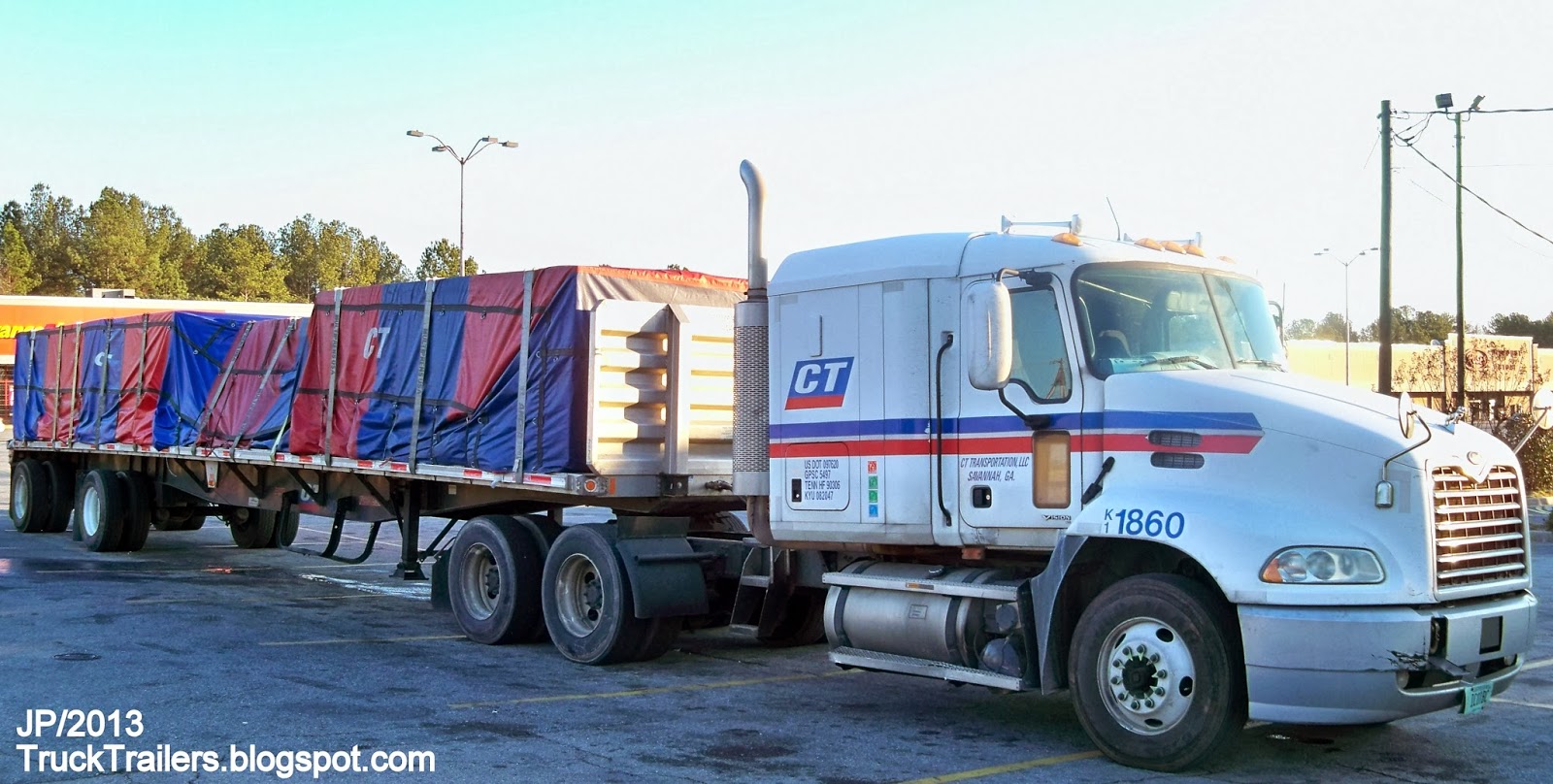 TRUCK TRAILER Transport Express Freight Logistic Diesel Mack Peterbilt