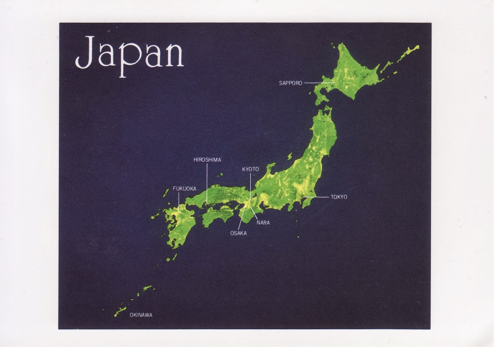 Фукуока на карте Японии