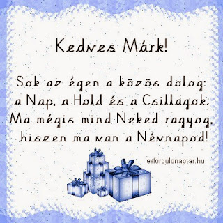 Április 25 - Márk névnap - névnap, mai névnap, női névnapok, férfi névnapok, névnapok, keresztnevek, utónevek, nevek, névnap köszöntő Márk névnap