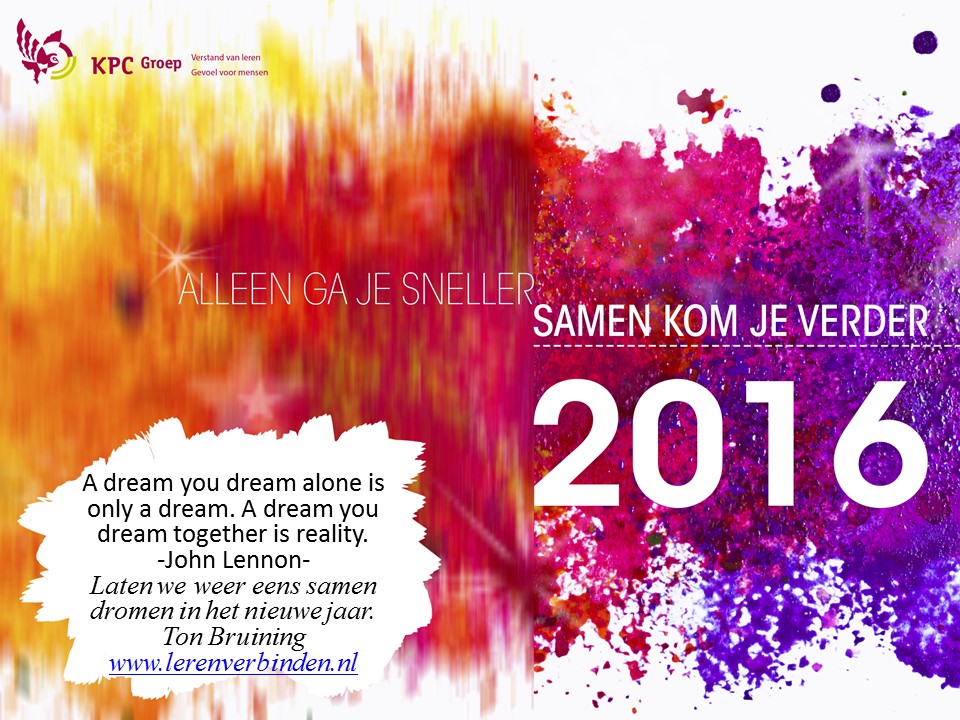 Leerkracht Alleen ga je sneller. Samen kom je verder