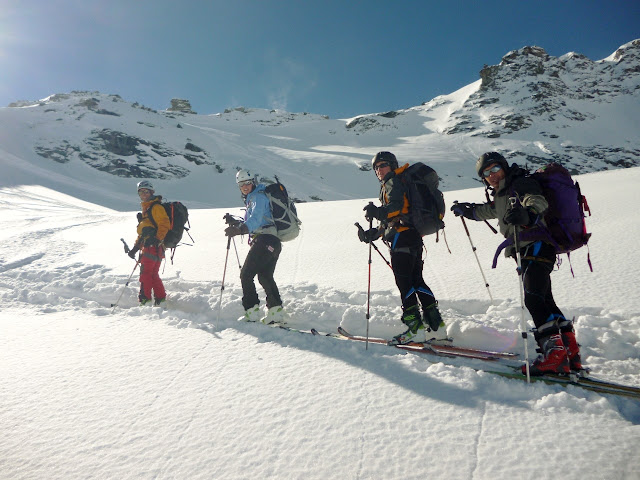 Travesia esqui de montaña:Chamonix-Zermatt:Vervier-Cabaña Prafleuri