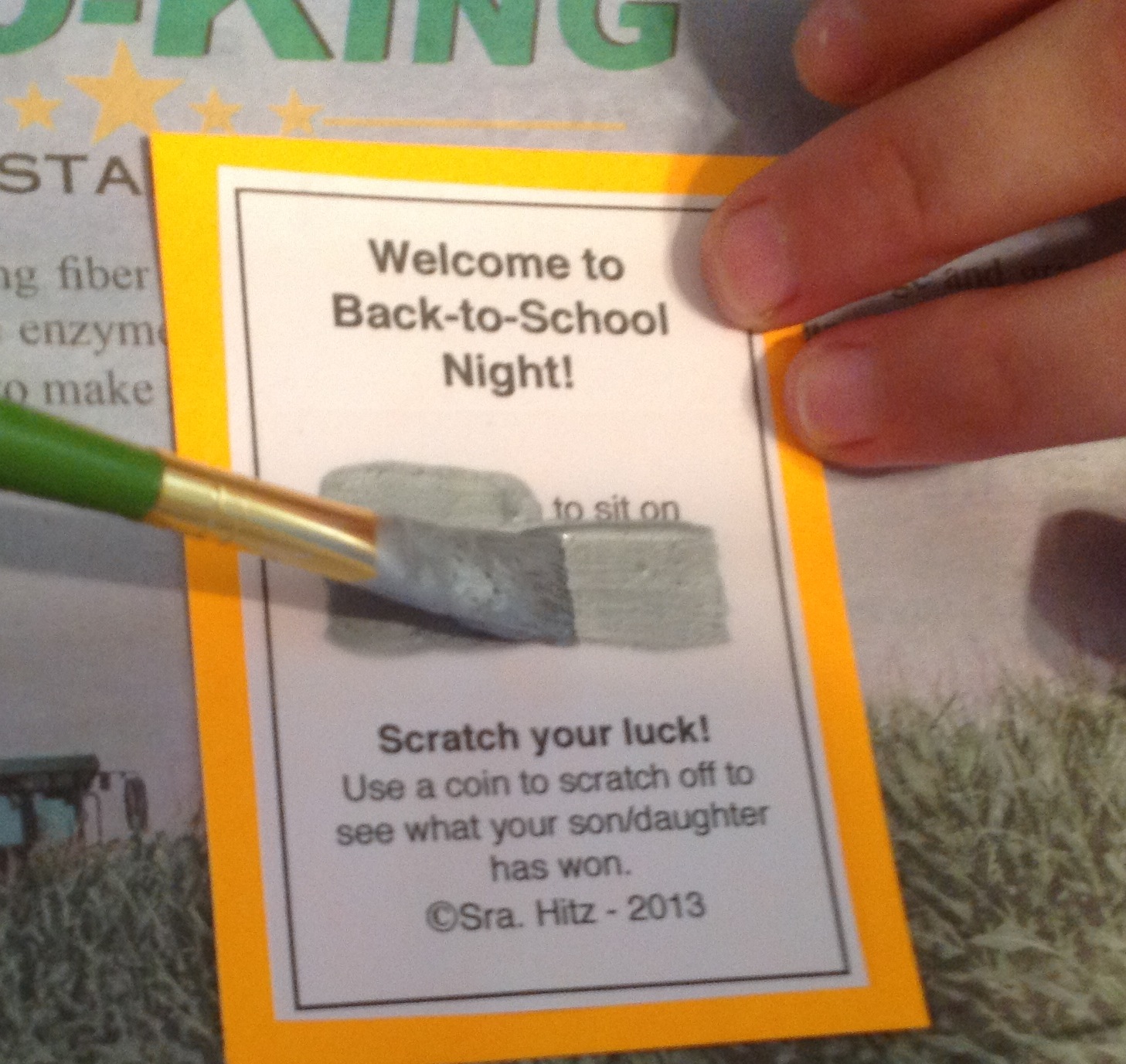 Teaching Spanish w/ Comprehensible Input Scratch offs for Backto