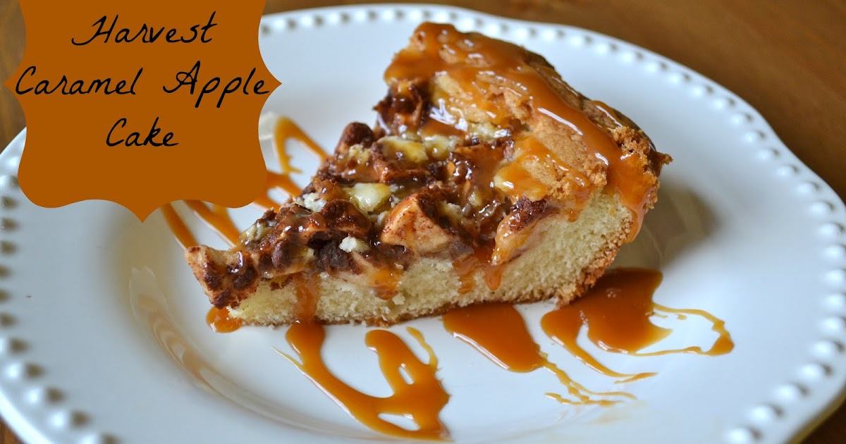 The Domestic Doozie Harvest Caramel Apple Cake