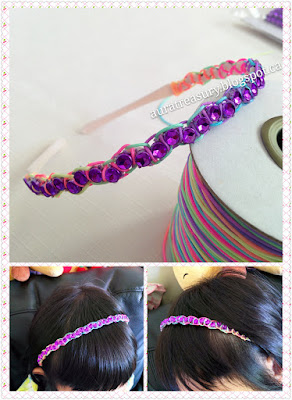 How to make Rhinestone Headband by using Paracord technique How to make Rhinestone Headband by using Paracord technique