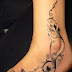 Simple tattoo art on ankle